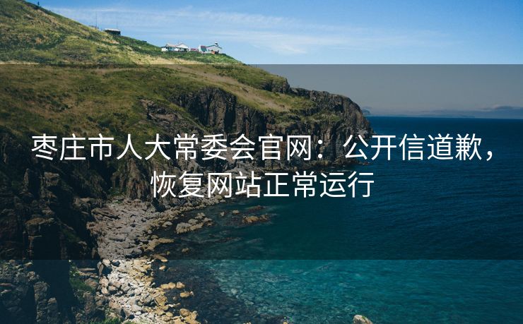 枣庄市人大常委会官网：公开信道歉，恢复网站正常运行